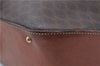 Authentic CELINE Macadam Blason Shoulder Cross Body Bag PVC Leather Brown 6590D
