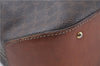 Authentic CELINE Macadam Blason Shoulder Cross Body Bag PVC Leather Brown 6590D