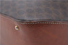 Authentic CELINE Macadam Blason Shoulder Cross Body Bag PVC Leather Brown 6590D
