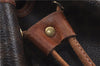 Authentic CELINE Macadam Blason Shoulder Cross Body Bag PVC Leather Brown 6590D