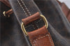 Authentic CELINE Macadam Blason Shoulder Cross Body Bag PVC Leather Brown 6590D