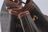 Authentic CELINE Macadam Blason Shoulder Cross Body Bag PVC Leather Brown 6590D