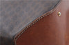 Authentic CELINE Macadam Blason Shoulder Cross Body Bag PVC Leather Brown 6590D