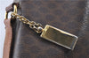 Authentic CELINE Macadam Blason Shoulder Cross Body Bag PVC Leather Brown 6590D