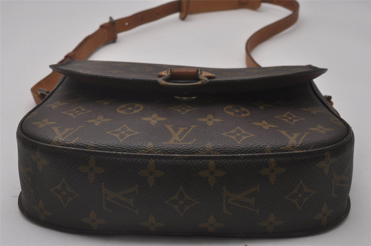 Authentic Louis Vuitton Monogram Saint Cloud GM M51242 Shoulder Cross Bag 6590I