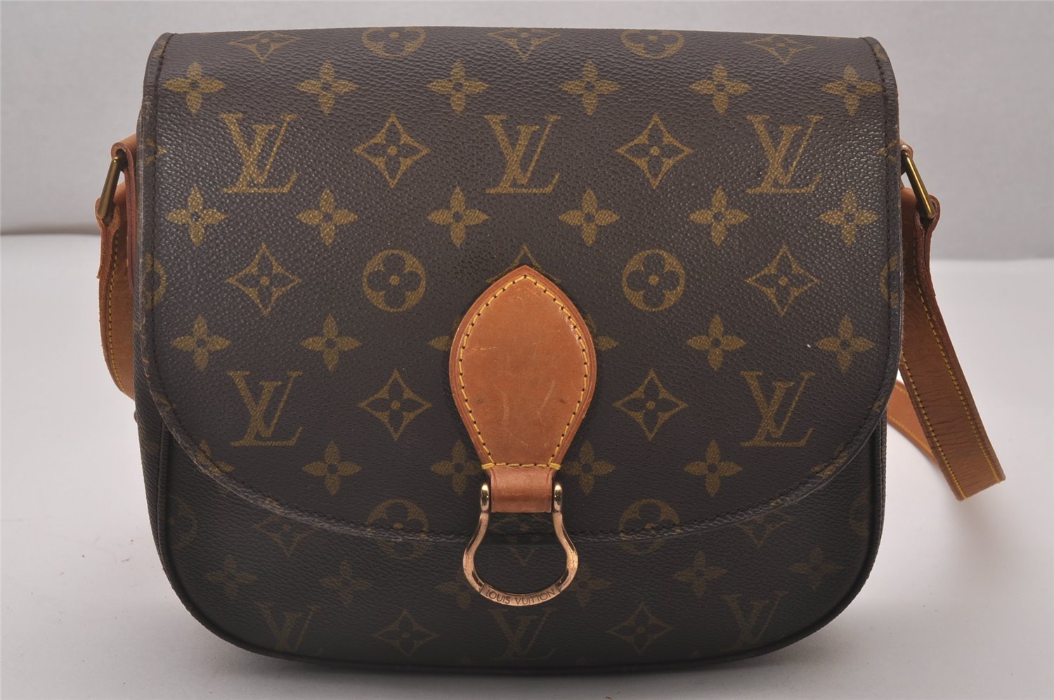 Authentic Louis Vuitton Monogram Saint Cloud GM M51242 Shoulder Cross Bag 6592I