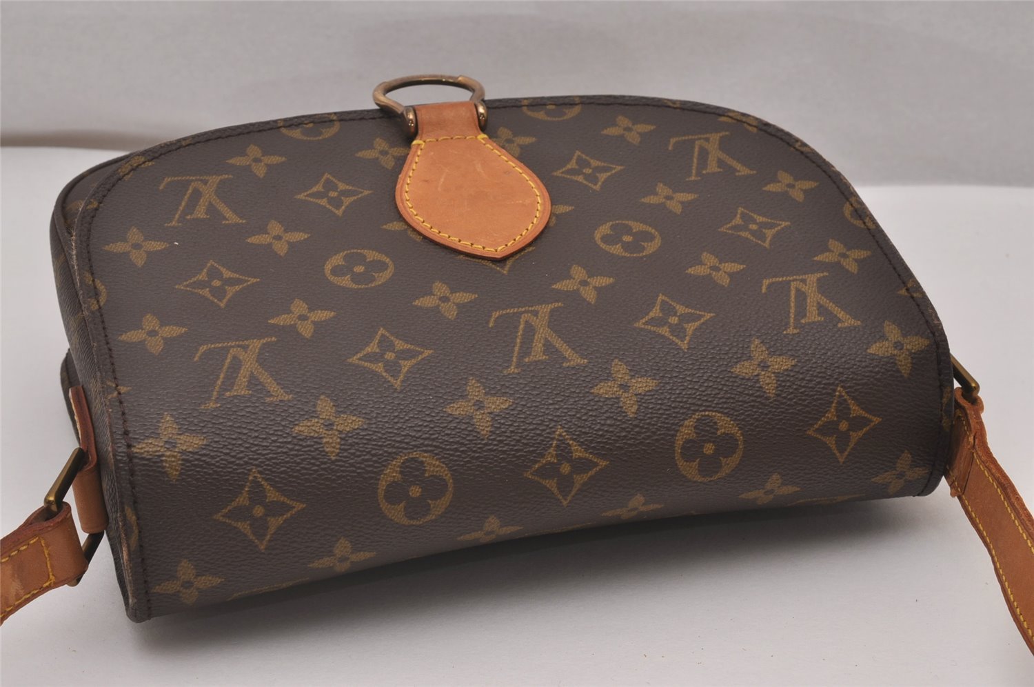 Authentic Louis Vuitton Monogram Saint Cloud GM M51242 Shoulder Cross Bag 6592I