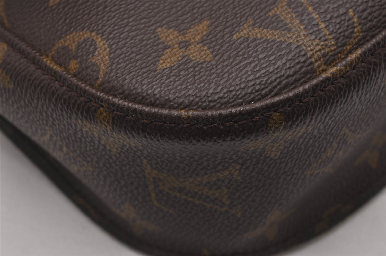 Authentic Louis Vuitton Monogram Saint Cloud GM M51242 Shoulder Cross Bag 6592I