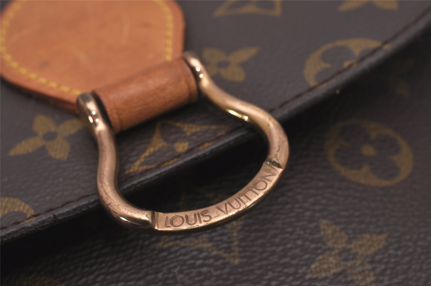 Authentic Louis Vuitton Monogram Saint Cloud GM M51242 Shoulder Cross Bag 6592I