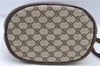 Authentic GUCCI Web Sherry Line Shoulder Cross Bag GG PVC Leather Brown 6593E