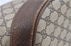 Authentic GUCCI Web Sherry Line Shoulder Cross Bag GG PVC Leather Brown 6593E