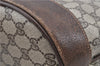 Authentic GUCCI Web Sherry Line Shoulder Cross Bag GG PVC Leather Brown 6593E