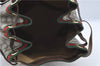 Authentic GUCCI Web Sherry Line Shoulder Cross Bag GG PVC Leather Brown 6593E