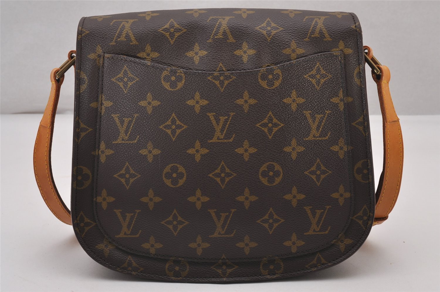 Authentic Louis Vuitton Monogram Saint Cloud GM M51242 Shoulder Cross Bag 6593I
