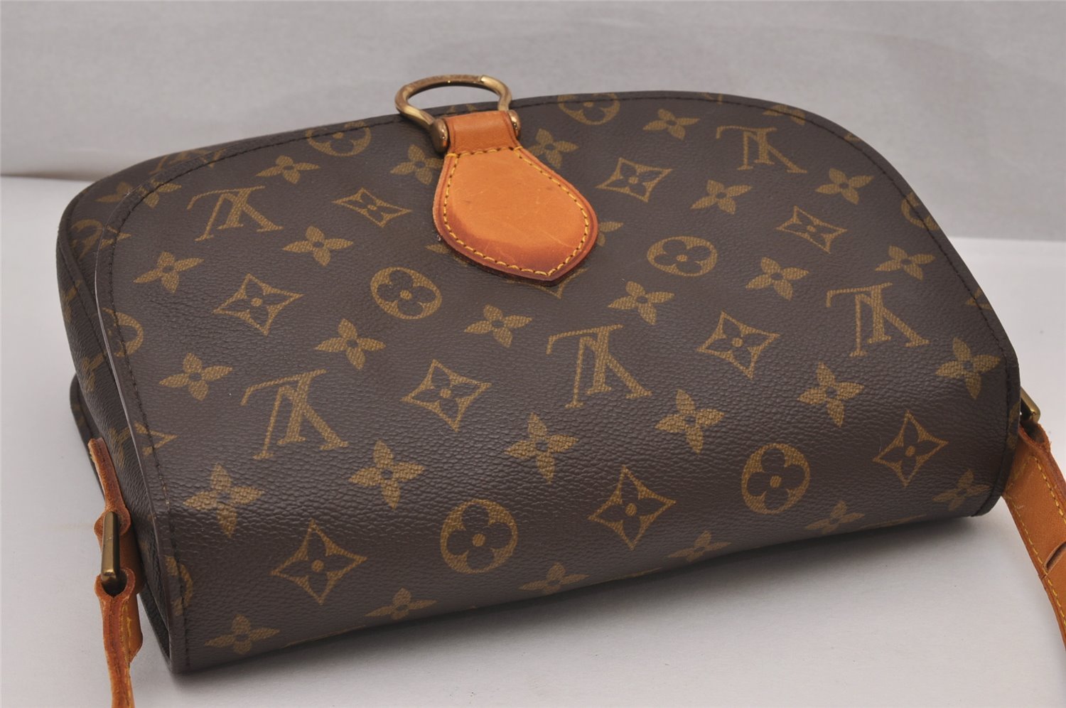 Authentic Louis Vuitton Monogram Saint Cloud GM M51242 Shoulder Cross Bag 6593I
