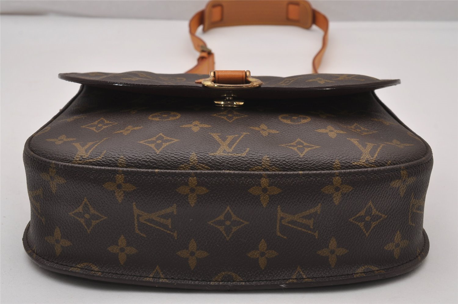 Authentic Louis Vuitton Monogram Saint Cloud GM M51242 Shoulder Cross Bag 6593I