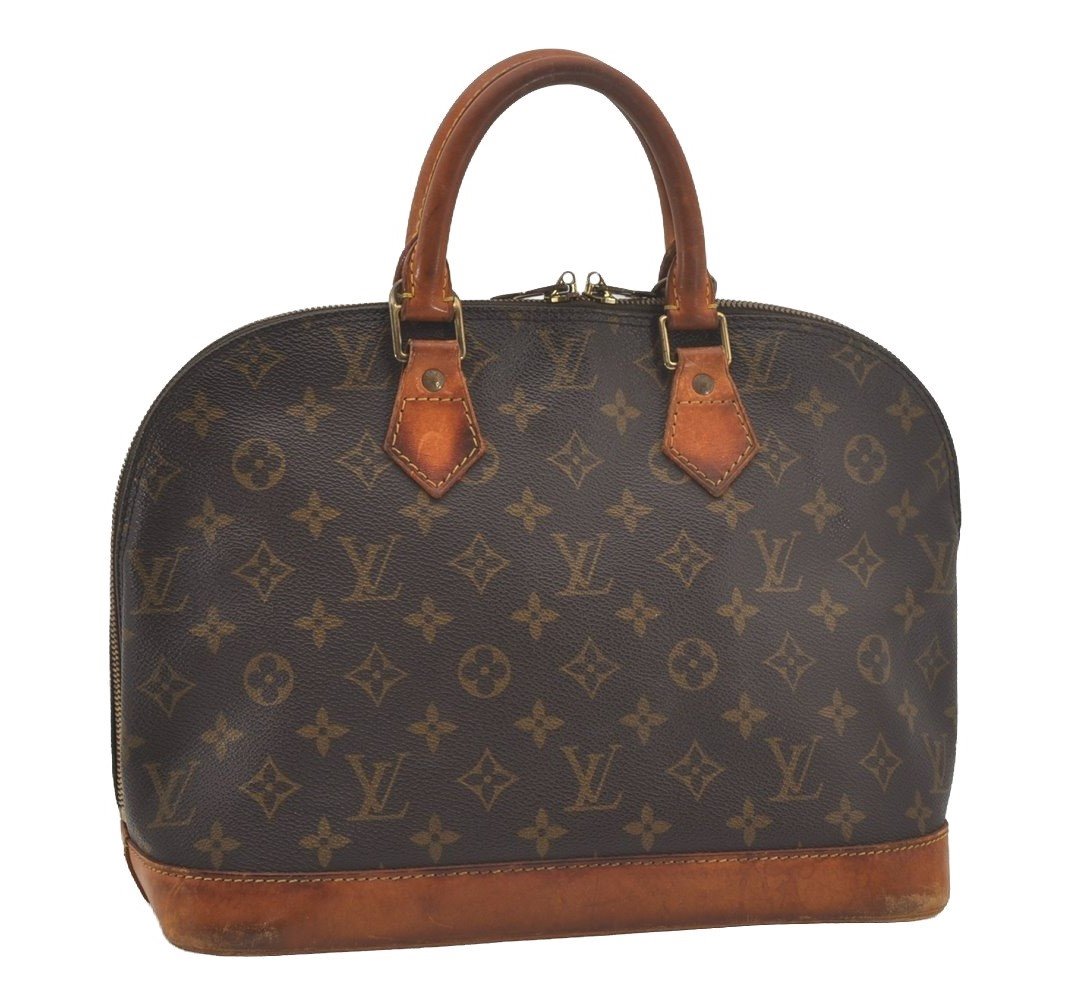 Authentic Louis Vuitton Monogram Alma Hand Bag Purse M51130 LV 6595I