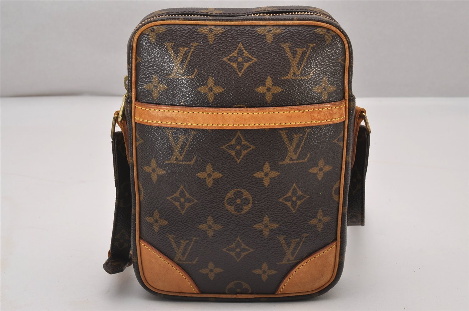 Authentic Louis Vuitton Monogram Danube Shoulder Cross Body Bag M45266 LV 6596I