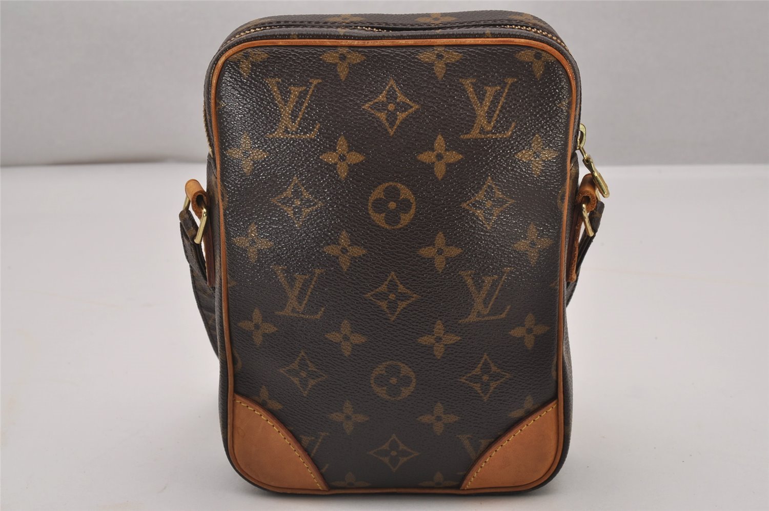 Authentic Louis Vuitton Monogram Danube Shoulder Cross Body Bag M45266 LV 6596I