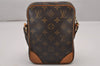 Authentic Louis Vuitton Monogram Danube Shoulder Cross Body Bag M45266 LV 6596I