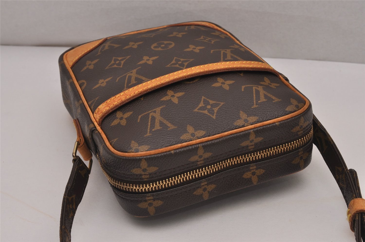 Authentic Louis Vuitton Monogram Danube Shoulder Cross Body Bag M45266 LV 6596I