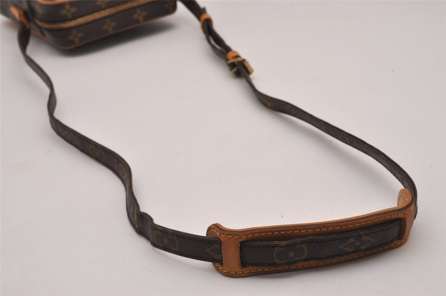 Authentic Louis Vuitton Monogram Danube Shoulder Cross Body Bag M45266 LV 6596I