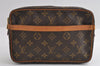 Authentic Louis Vuitton Monogram Compiegne 23 Clutch Hand Bag M51847 LV 6598I