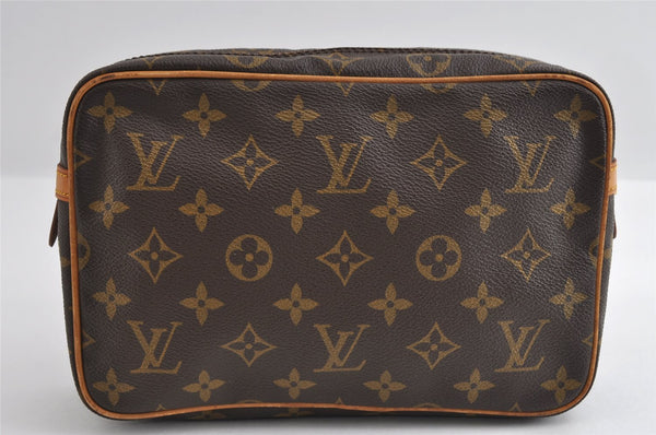 Authentic Louis Vuitton Monogram Compiegne 23 Clutch Hand Bag M51847 LV 6598I