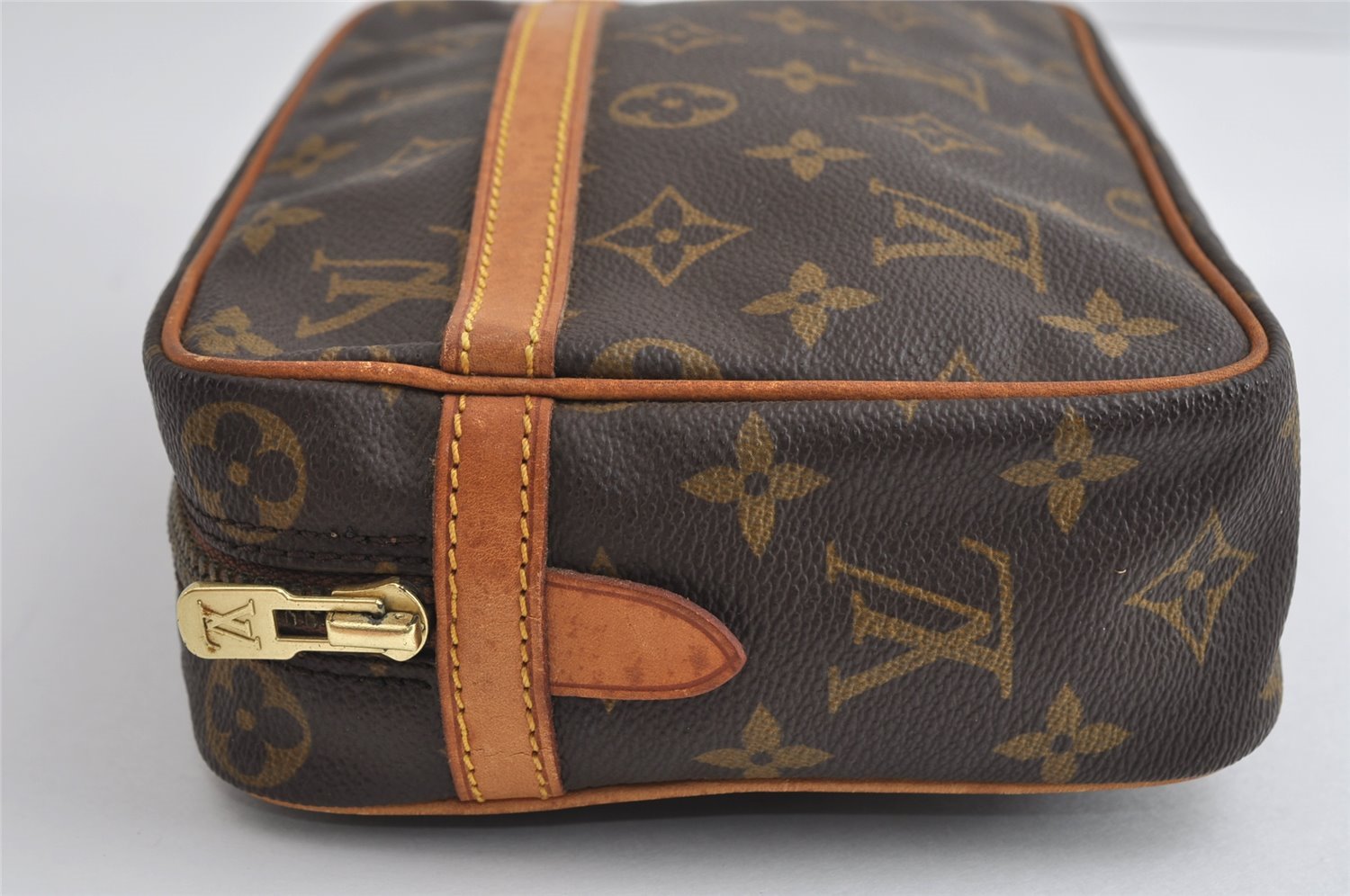 Authentic Louis Vuitton Monogram Compiegne 23 Clutch Hand Bag M51847 LV 6598I