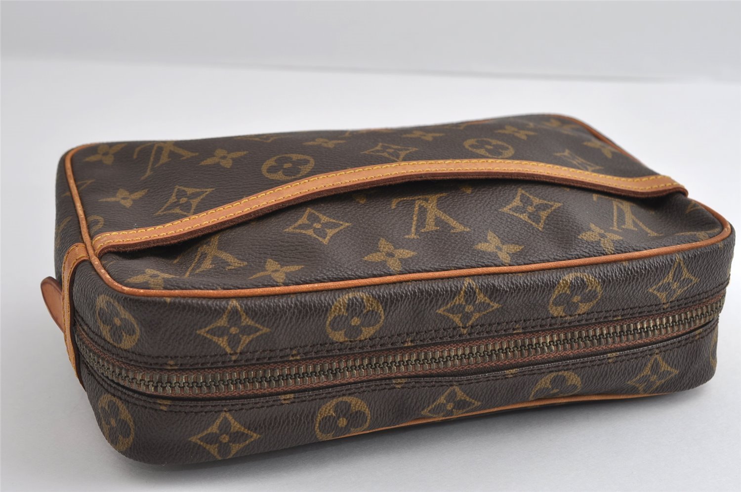 Authentic Louis Vuitton Monogram Compiegne 23 Clutch Hand Bag M51847 LV 6598I