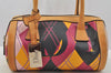 Authentic Christian Dior Shoulder Hand Bag Purse PVC Leather Multicolor CD 6600I