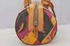 Authentic Christian Dior Shoulder Hand Bag Purse PVC Leather Multicolor CD 6600I