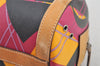Authentic Christian Dior Shoulder Hand Bag Purse PVC Leather Multicolor CD 6600I
