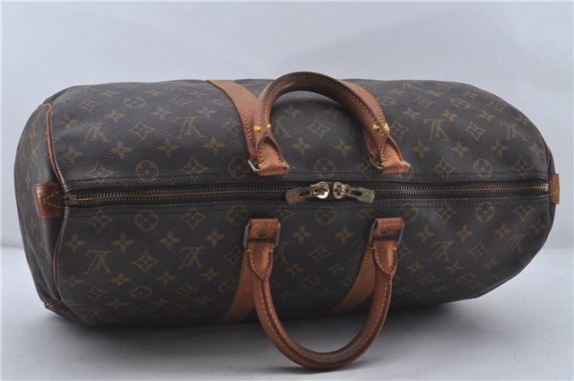 Authentic Louis Vuitton Monogram Keepall 45 Travel Boston Bag M41428 LV 6601D