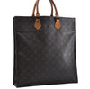 Authentic Louis Vuitton Monogram Sac Plat Hand Bag M51140 LV 6602D