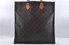 Authentic Louis Vuitton Monogram Sac Plat Hand Bag M51140 LV 6602D