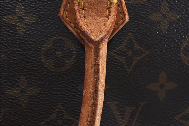 Authentic Louis Vuitton Monogram Sac Plat Hand Bag M51140 LV 6602D