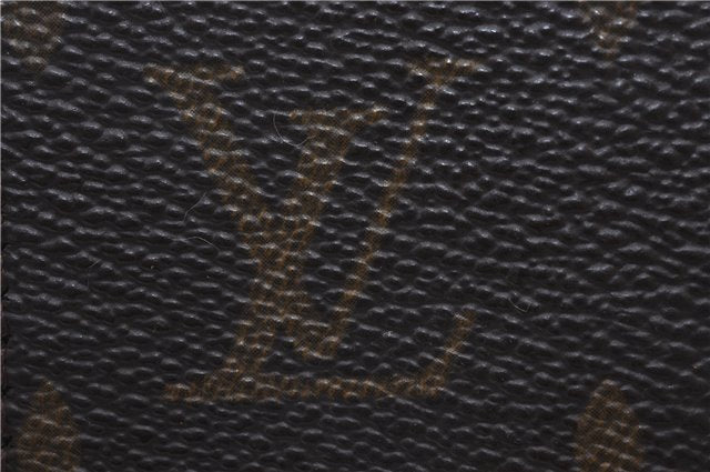 Authentic Louis Vuitton Monogram Sac Plat Hand Bag M51140 LV 6602D