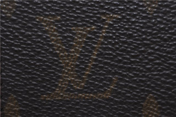 Authentic Louis Vuitton Monogram Sac Plat Hand Bag M51140 LV 6602D