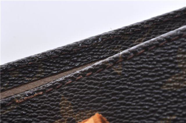 Authentic Louis Vuitton Monogram Sac Plat Hand Bag M51140 LV 6602D