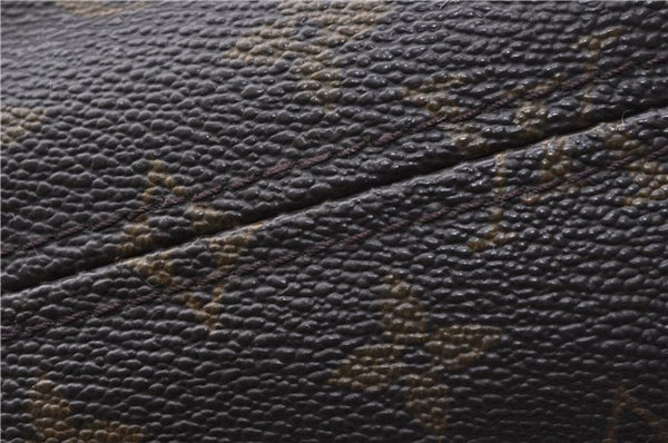 Authentic Louis Vuitton Monogram Sac Plat Hand Bag M51140 LV 6602D