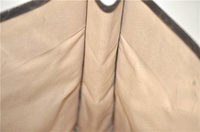 Authentic Louis Vuitton Monogram Sac Plat Hand Bag M51140 LV 6602D