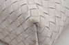 Authentic BOTTEGA VENETA Intrecciato Leather Shoulder Tote Bag Purse White 6602I
