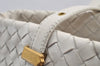 Authentic BOTTEGA VENETA Intrecciato Leather Shoulder Tote Bag Purse White 6602I