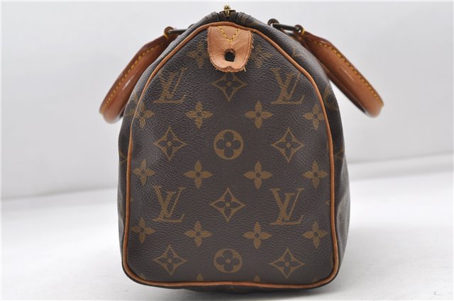 Authentic Louis Vuitton Monogram Speedy 25 Boston Hand Bag Purse M41528 LV 6604D