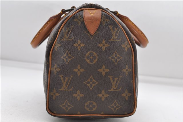 Authentic Louis Vuitton Monogram Speedy 25 Boston Hand Bag Purse M41528 LV 6604D