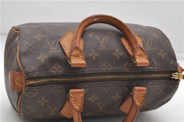 Authentic Louis Vuitton Monogram Speedy 25 Boston Hand Bag Purse M41528 LV 6604D