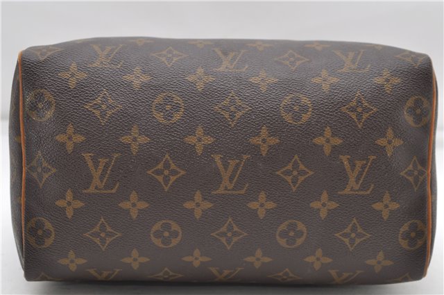 Authentic Louis Vuitton Monogram Speedy 25 Boston Hand Bag Purse M41528 LV 6604D