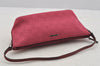 Authentic GUCCI Vintage Hand Bag Pouch Purse GG Canvas Leather 07198 Pink 6605I