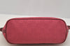 Authentic GUCCI Vintage Hand Bag Pouch Purse GG Canvas Leather 07198 Pink 6605I
